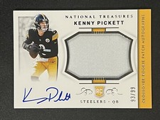 2022 National Treasures Kenny Pickett Crossover RPA Rookie Auto /99 Steelers RC