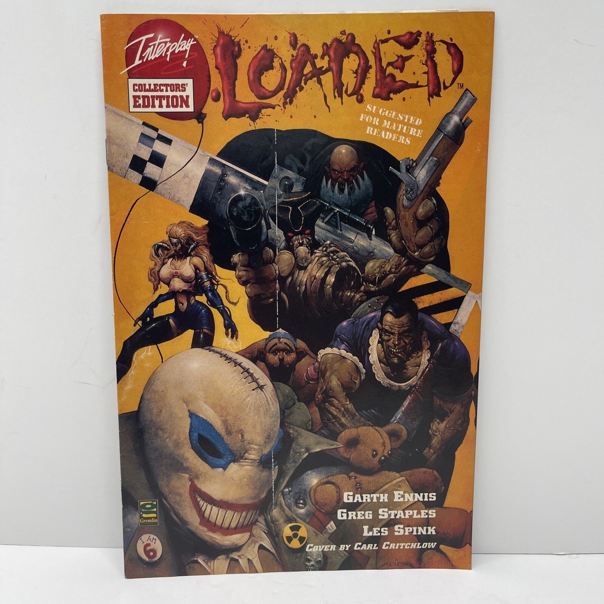 Loaded #1 Collectors Edition Interplay Garth Ennis 1995 VG