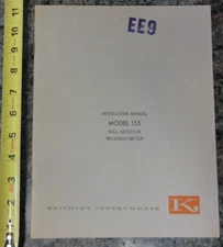 Keithley Instruments Instruction Manual Model 155 Null Detector Microvoltmeter