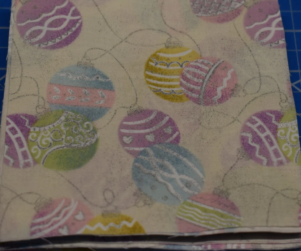 56 - Lote de Dijes Cuadrados de Tela 5" Adornos Pastel Corte Giratorio Navidad Pascua Foto 2 de 3