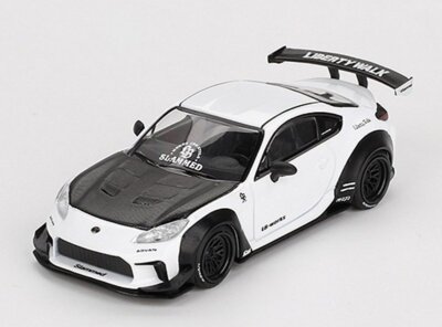 TOYOTA GR86 - LB Nation  - white / black - Mini GT 1:64