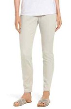  178 EILEEN FISHER Cement Gray Soft Cotton Jegging Jeans Women's Large NEW NWT