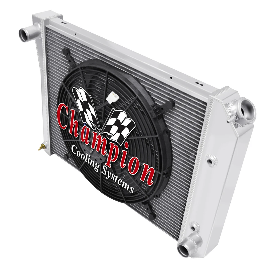 Ventilador de radiador ER Champion de 2 filas de 20", 16" para Buick Skylark 1965 - 1969, 1977 - 1979 Foto 3 de 4