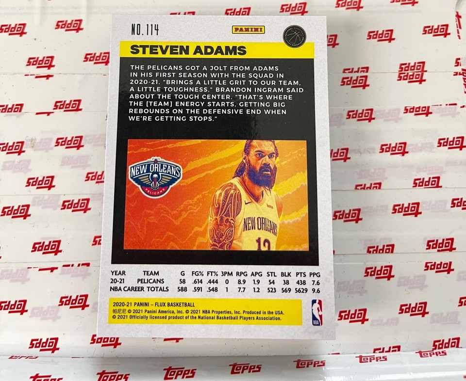 2020-21 Panini Flux Basketball Steven Adams, New Orleans Pelicans | eBay