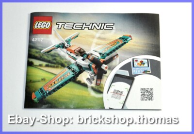 Lego Bauanleitung für TECHNIC Plane Rennflugzeug - 42117 Instruction - NEU / NEW