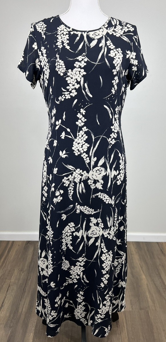 Silk Collection Women's Black Floral Print Silk Dress Size 6 | eBay Silk Collection Women's Black Floral Print Silk Dress Size 6 | eBay