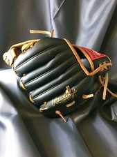 Rawlings RBG158BT 9" RHT Leather Youth Baseball Glove Derek Jeter Excellent Cd
