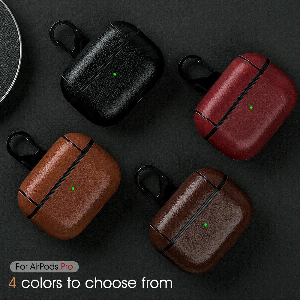 Leather AirPods Earphone Protect Case Cover For Apple AirPods Pro 2 (2022) 3 2&1-image
