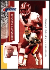 2001 Fleer Game Time #52 Champ Bailey - HOF FREE SHIPPING!