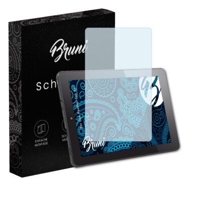 Bruni 2x Folie für CSL Panther Tab 9s Schutzfolie Displayschutzfolie