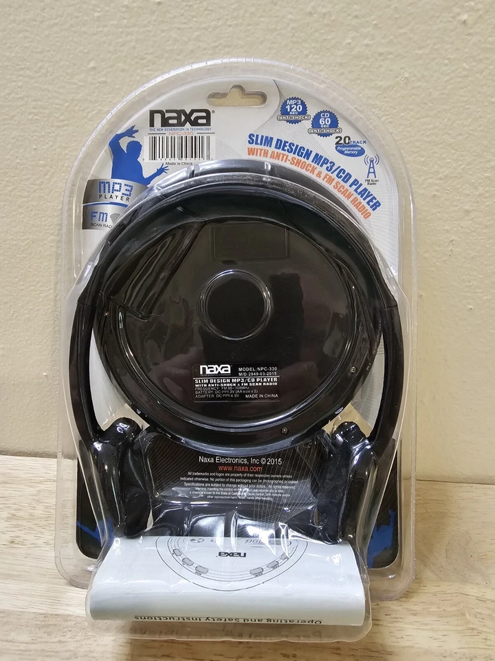 Naxa NPC330 Slim Personal CD/MP3 Player with FM Radio - Image 2 of 3