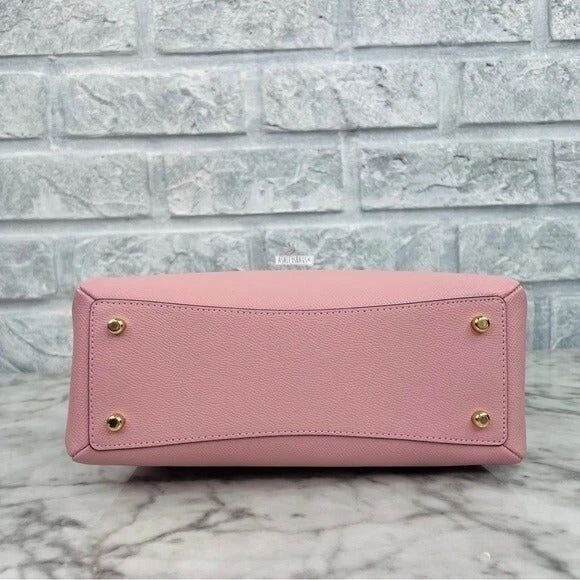 Borsa a tracolla Coach Mini Lillie in polvere vino rosa polvere multi