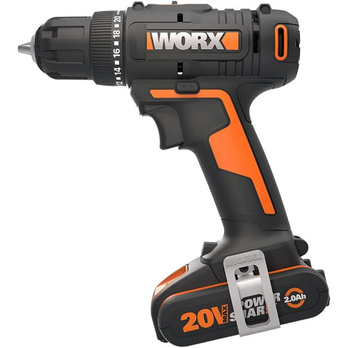 Worx WX100 Trapano Avvitatore a Batteria 20V | Kit Powershare Completo - 2