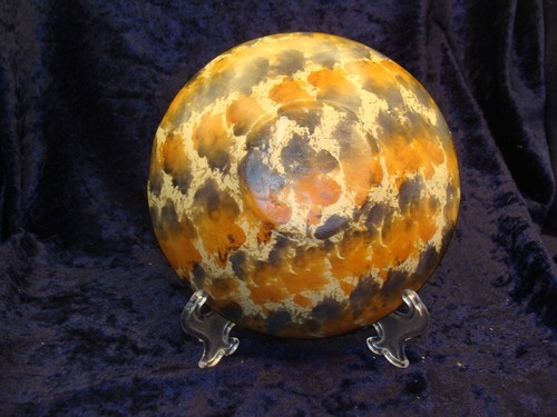 AFRIKANISCHE SPECKSTEIN ZEBRASCHALE ~ HANDBEMALT ~ Schöne Landschaft ~ 6"" Durchmesser ~ - Bild 4 von 5