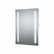 Led Bathroom Mirror Sensio Kai Illuminated Demister Pad Infra Red Charge Socket