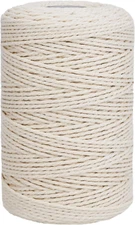 Leecogo Cotton Butcher'S Twine, 500 Feet, Unbleached Kitchen Twine String for Co