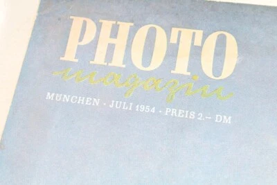 PHOTO MAGAZIN München Juli 1954 Heft Katalog Kamera vintage Reklame Werbung - Bild 1 von 4