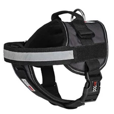 Multi Purpose Dog Harness Black L 28"-38"
