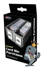 BCW Graded Card Bin Partitions 12ct FREE SHIP