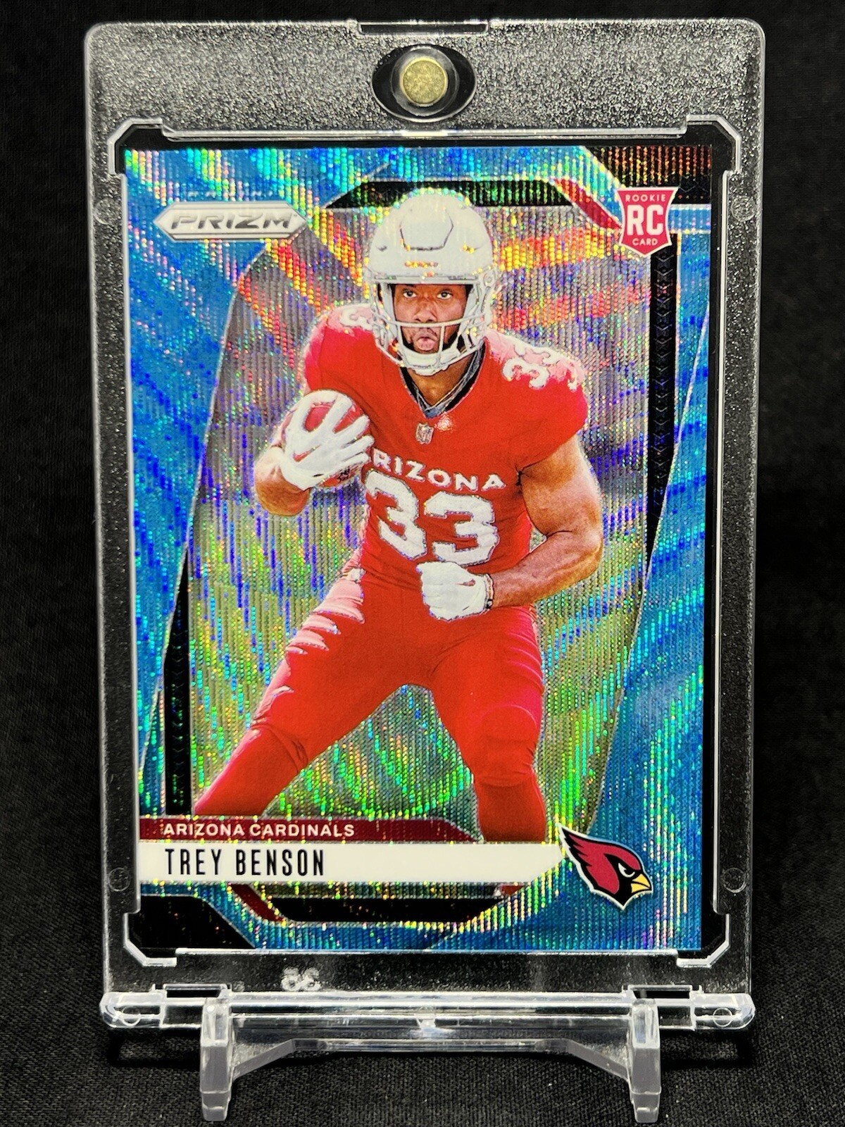 2024 Trey Benson - Panini Prizm Rookies Blue Wave /230 #392 (RC) Cardinals