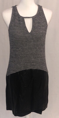 THML Dress ~ Cute Shift Dress With Faux Leather Bottom ~ Gray & Black ~ Small | eBay THML Dress ~ Cute Shift Dress With Faux Leather Bottom ~ Gray & Black ~ Small | eBay