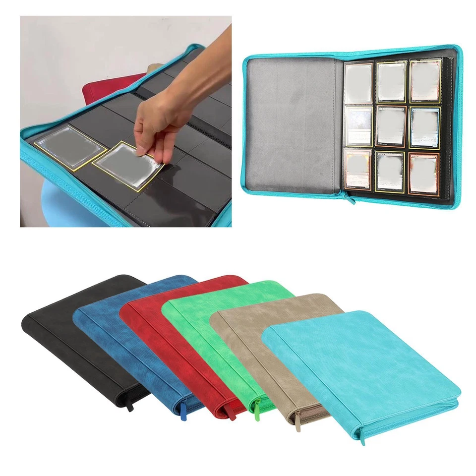 9 Pocket Binder Organizer Holder Trading Cards Album for TCG Baseball Cards