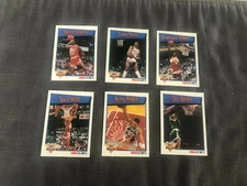 1991-92 NBA HOOPS BASKETBALL SLAM DUNK CHAMPION 6 CARD SET JORDAN