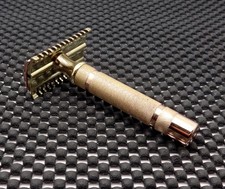 Vintage 1930's Gillette New Long  Comb DE Safety Razor Clean!