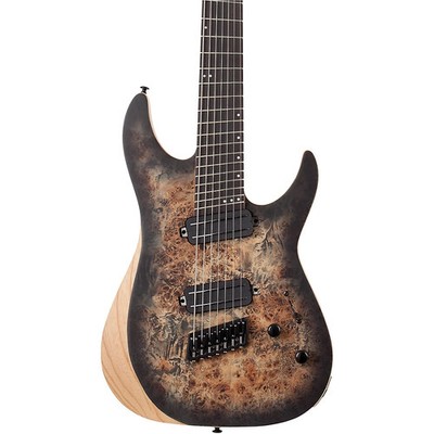 Schecter Reaper7 MS 7String Multiscale Electric Guitar Charcoal Burst