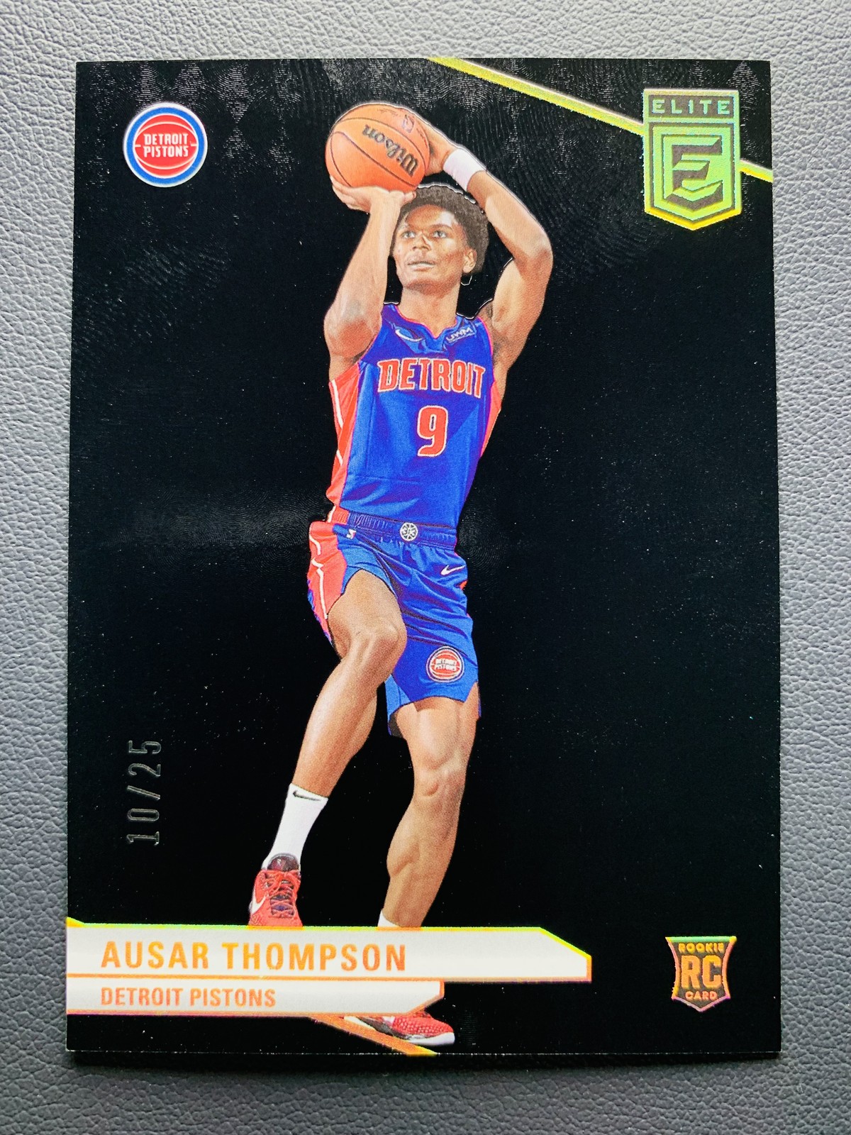 2023-24 Panini Donruss Elite Ausar Thompson #218 RC Rookie Black /25