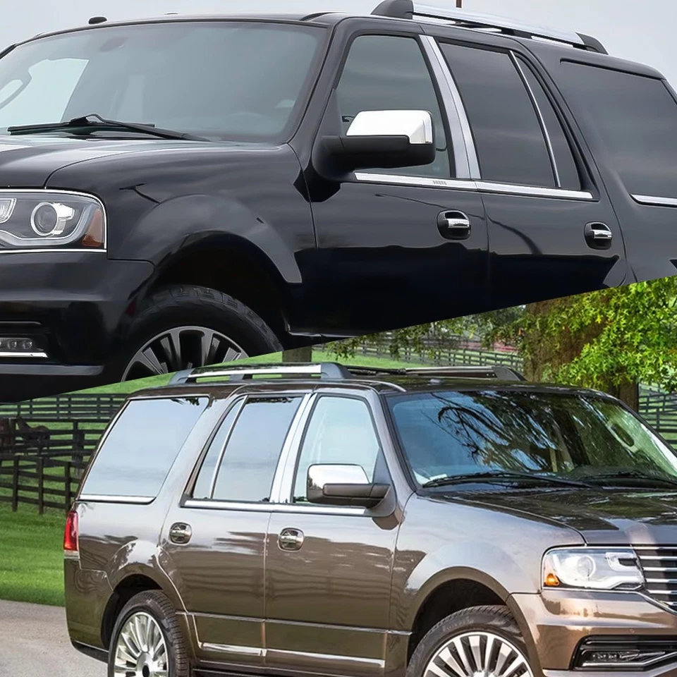 Хромированная отделка стоек дверей 6-30x подходит для Lincoln Navigator 97-17 годов выпуска подходит для Expedition - Изображение 4 из 4