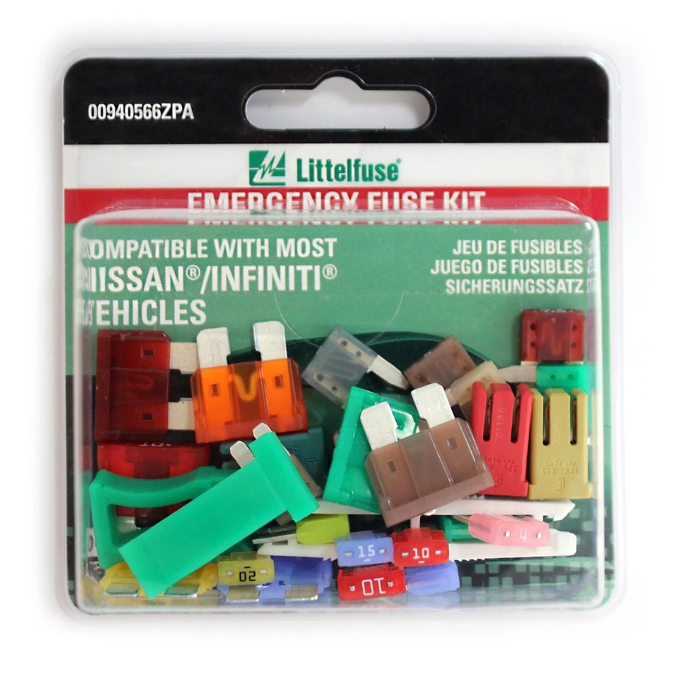 Kit de fusibles de emergencia Littelfuse 00940566ZPA Nissan Infiniti MINI ATO MICRO2 MCASE Foto 2 de 4