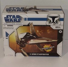 Star Wars The Clone Wars V-Wing Starfighter 2008 MISB Unopened