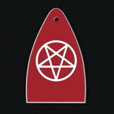 GUITAR TRUSS ROD COVER Engraved Etch Paul Reed Smith PRS USA PENTAGRAM 666 RED
