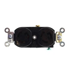 LEVITON 4700 INDUSTRIAL DUPLEX LOCKING RECEPTACLE, 15-AMP, 125V, L5-15R, 2P, 3W