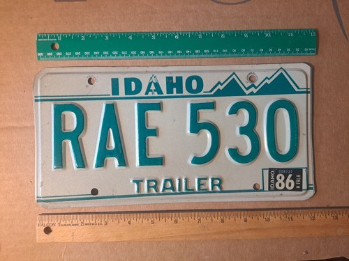 License Plate, Idaho, From my Ray, Rae, Rey Collection: Passenger: RAE 530