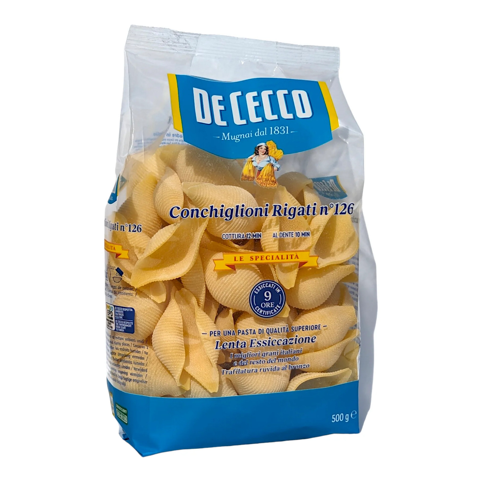 De Cecco Pasta Conchiglioni Rigati no.126 - 500g