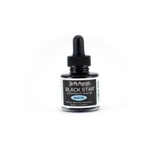 Black Star India Ink, 1.0 oz, Matte Black for Artists