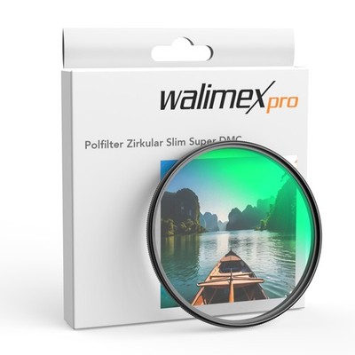 Walimex pro Polfilter Zirkular Slim Super DMC 82mm Polarisationsfilter CPL Foto
