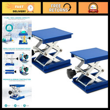 2 Pack Mini Lab Jack Stand 4x4 Scissor Lift Table 5kg Capacity 145mm Height