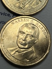 2014 Warren Harding  One Dollar Coin U.S. Mint Circulated