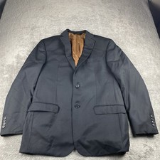 Jos A Bank Blazer Mens 41R Black Slim Fit Wool