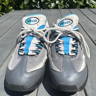 Nike Air Max 95 Junior Blue Size uk 2 Very Good Condition No Box