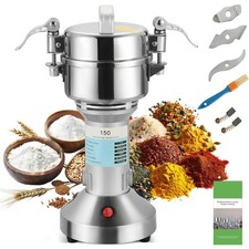 High Speed 150g Grain Mill Grinder Spice Grinder Fine 750W Stainless Steel fo...