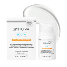 Skinuva Scar Cream Spf 30 For Face Body - Old Scar Treatment For Surgery Burns