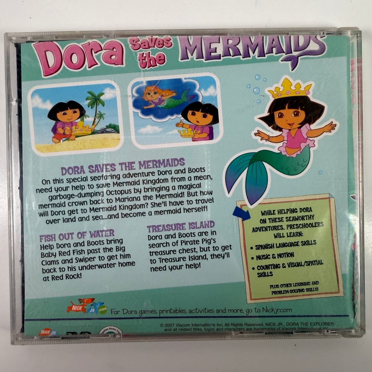 Dora Saves Mermaids PC Video Game Nick Jr. Spanish Skills