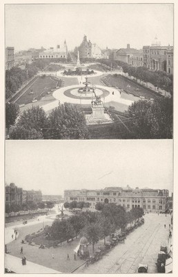 BUENOS AIRES. Plaza Mayo; Rathaus & katholische Kathedrale; Regierungshaus 1907