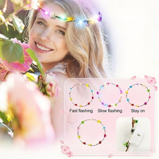 Flower Crown, 5pcs LED Headband, Women's Headwear, festiva; hen doo