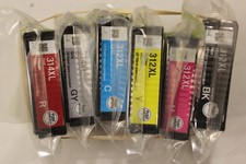 Six Genuine Epson 312 XL and 314 XL Ink Cartridges for Epson Expression XP-15000