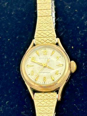Bulova M2 10K RGP Bezel Stainless Steel Back Womens Waterproof
